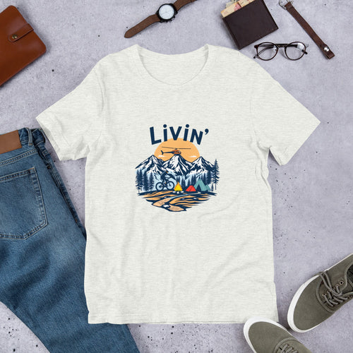 Unisex Livin Tee For Campers, Bikers & Explorers
